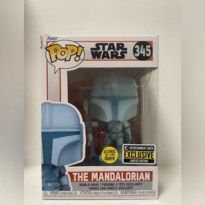 Funko Pop! Star Wars: The Mandalorian Hologram Glow-in-The-Dark